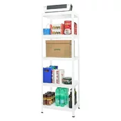 Kovinski regal Drumy 130 (V x Š x G: 180 x 60 x 40 cm, Število polic: 5 kos, Priklop)