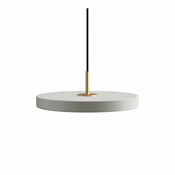 Svetlo siva LED viseča svetilka s kovinskim senčnikom o 31 cm Asteria Mini – UMAGE