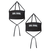 Mister Tee Zaščitna maska 2er Pack Girl Gang, črna