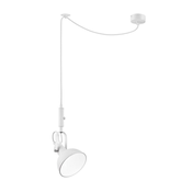 Luster na sajli IRMA 1xE14/28W/230V, bela