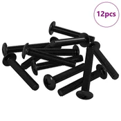 Vidaxl Vijak 12 szt. srebrna 5 x 30 mm elezo