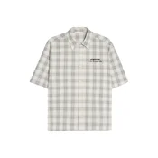 Bershka Srajca golobje modra/črna