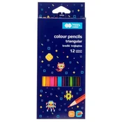shumee Trikotne lesene barvice Pixi Planet, 12 barv