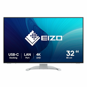 EIZO EV3240X-WT 31.5inch 16:9 3840x2160 350 cd/sqm 178/178 IPS LCD USB-C Display Port 2xHDMI LAN USB hub 2/4 Auto EcoView White