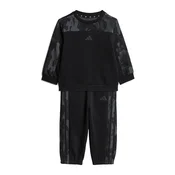 ADIDAS SPORTSWEAR Športna trenirka Seasonal Essentials Camo Fleece Jogger siva / črna