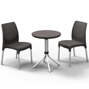 Keter bistro set Chelsea boja grafita 223562