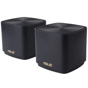 Asus ZenWifi AX Mini - XD4 2-PK mrežni usmerjevalnik, črn, 2 kos