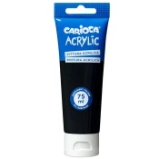 Akrilna barva 75 ml v črni barvi - Carioca