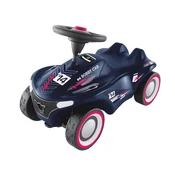 Odbijač z dirkaško številko Bobby Car Neo RS Blue BIG modro s klaksonom in tihimi gumijastimi kolesi od 12 mesecev