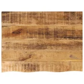 Stolna ploca 90 x 60 x 2,5 cm masivno drvo manga sa živim rubom