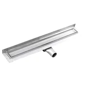 Gelco Eleganten Nerez Podtlačni Odtok MANUS PIASTRA, Stenski Žleb, 85 cm, DN50