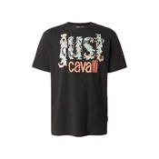 Just Cavalli Majica svetlo modra/svetlo zelena/oranžna/črna
