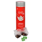 English tea shop Organic spicy red fruits 15 pyramids in a can