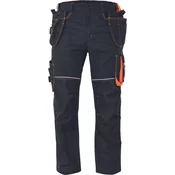Mix zaščitna oprema Červa KNOXFIELD 320 Delovne hlače na pas, črna/oranžna, 46