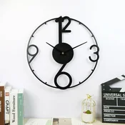 Dizajnerska stenska ura Ring Black 50cm