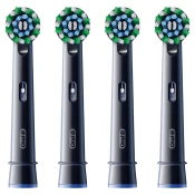 Oral-B | Zamjenjive glave cetkice za zube | EB50BRX-4 Cross Action | Glave | Za odrasle | Broj ukljucenih glava cetkice: 4 | Crna