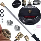 OEM Set Krtača T-Racer 15 in Lance 58 cm – Nadomestni Del za Visokotlačni Čistilnik Kärcher K2–K7 | 160 bar, 650 l/H, Medeninasta Snelspojka, Obracalna Roka, 1/4 in 1/8 Navoj