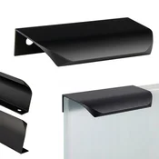 shumee Ročaj za pohištvo s črnim robom loft cm, kuhinjski elegantni mat UA02 Ročaj za pohištvo s črnim robom loft 56 cm, kuhinjski elegantni mat UA02