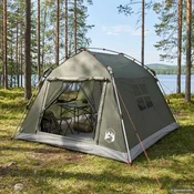 vidaXL vidaXL Instant šotor vodoodporen 3 oseba Vojaška zelena, (5000309525)