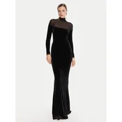 Elisabetta Franchi Večerna obleka AB-R42-57E2-V660 Črna Slim Fit
