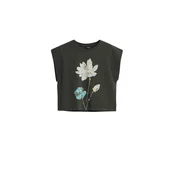 Desigual Majica svetlo modra/rumena/črna/bela