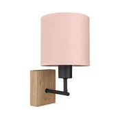 Brilagi - Zidna lampa BOBO WOOD 1xE27/25W/230V hrast/crna/roze