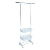 Homestar Obešalnik za oblačila FERGUS 47-77x29x92-165 cm bel