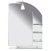 Ogledalo WEGA, 65 x 90 cm, s polico - 24 - Polica - Aqualine - 65.00 - Klasičen - Ogledala s polico - 65x90 cm - 90.00
