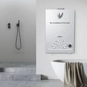 KJB LPG pretočni plinski grelnik vode 6–18 L/min z LED zaslonom in zaščito pred pregrevanjem 16KW 8L
