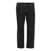 Jack & Jones Plus Kavbojke Chris  črn denim