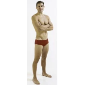Mens swimsuit finis aquashort solid red 30
