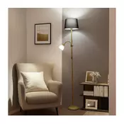 Brilagi - Podna lampa CERIA 1xE27/100W/230V + 1xE14/25W zlatna/crna