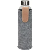 Steklenička spring 600ml filc siva