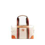 Lancel Ročna torbica Lancel Sac voyage Roland Garros Nat/Terre Battue Femme črna