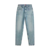 Tommy Jeans Kavbojke Ultra High Rise Tapered Mom  svetlo modra