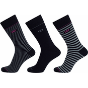 Cr7 FASHION SOCKS 3-PACK, nogavice m., črna 8273-8000
