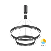 Braytron LED visilica BRY-LINA-PD-2540-OKRUGLA-CRNA-65W-3U1