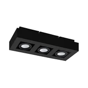 Eglo 31064 - LED točkovna svetilka MENDOZA 3xLED/4,7W/230V 3000K črna