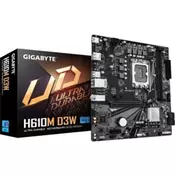 Gigabyte Matična plošča Gigabyte H610M D3W DDR5 (LGA1700, mATX)