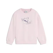PUMA Essentials Graphics Scribble GFX Relaxed Crew Sweatshirt Kids, Shop, Whisp Of Pink, 4-5Y