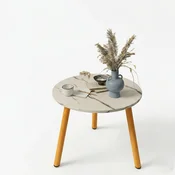 Impakt Klub Sto, 40 cm, Bež