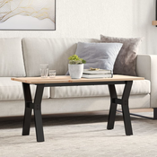 Stolic za kavu Y-oblika 100x50x45cm borovina i celik