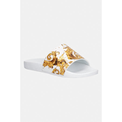 Versace Jeans Couture Natikači 80VA3SQ3 ZS365 G03 Bela
