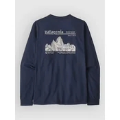 Patagonia Mw Hut Tripper Skyline Long Sleeve moška majica new navy