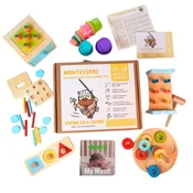 Viking on a swing PAKET 13-18 MESECEV | Montessori igrače za malčka | Paket igrač za otroke za 1 leto stare otroke | Paket igrač prilagojen starosti in razvoju | Razvojne izobraževalne igrače | Darilni paket