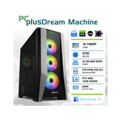 PCPLUS Dream Machine i9-13900F 32GB 2TB NVMe SSD GeForce RTX 4080 16GB Windows 11 Home gaming desktop