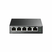 TP-LINK TP-Link Desktop switch, 5 ports gigabit,  4/5 ports with PoE+ (TL-SG1005LP)