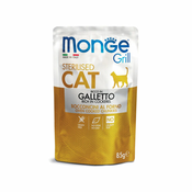 Monge Grill Sterilised Hrana za mačke s Petelinom 85 g