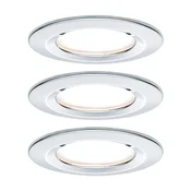 Paulmann 3-svetilni reflektor Nova, okrogel, fiksni, krom, IP44, GU10, z - Hodnik - Sodobni - Kovina