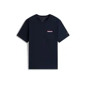 TOMMY HILFIGER Majica AMERICANA mornarska/živo rdeča/bela
